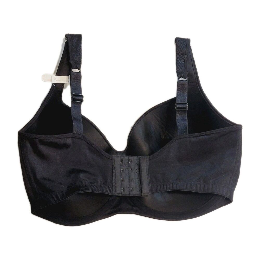 Playtex Secrets Amazing Shape Balconette Underwire Bra 4823 Molded Cup Black 40G - Picture 7 of 11
